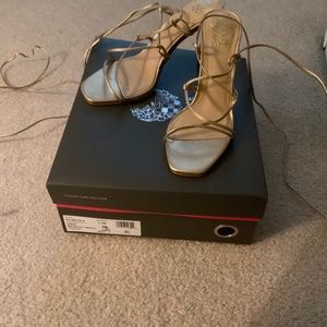 Vince Camuto Gold metallic heels in size 7.5